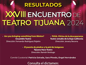 Acta de Dictamen XXVIII Encuentro de Teatro Tijuana 2024