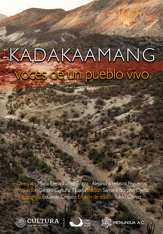 Proyección del documental<br>
Kadakaamang. voces de un pueblo vivo (México 2024) Dir. María Elena Ibáñez Bravo, Alejandra Velasco Pegueros