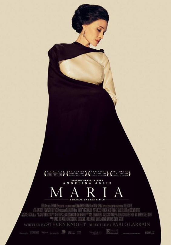 Maria Callas (Italia,2023) Drama, 123 min. B-15 | Dir. Pablo Larraín 