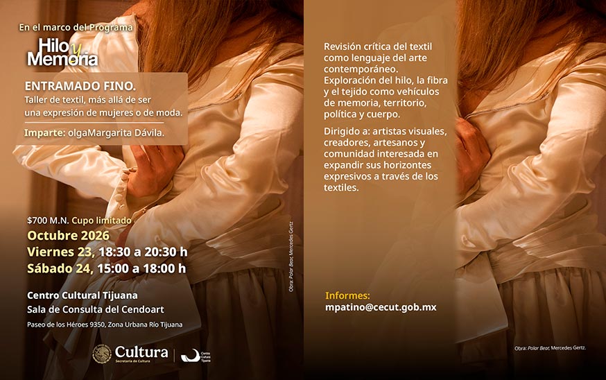 Entramando fino<br>
Haciendo textil, más allá de ser una expresión de mujeres o de moda