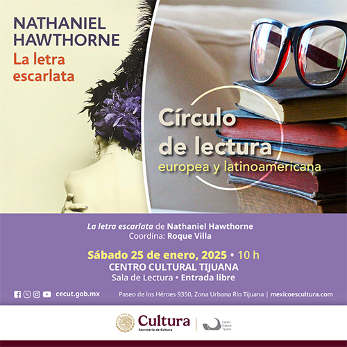 Círculo de lectura Europea y latinoamericana<br>
La letra escarlata de Nathaniel Hawthorne
