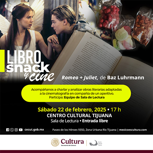 Libro, snack y Cine: Romeo + Juliet, de Baz Luhrmann