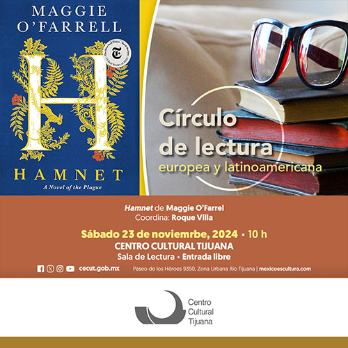 Círculo de lectura europea y latinoamericana<br>
Hamnet de Maggie O’Farrel
