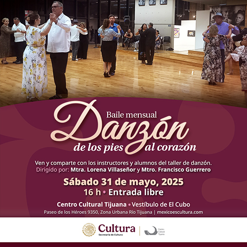 Baile mensual<br>
Danzón, de los pies al corazón