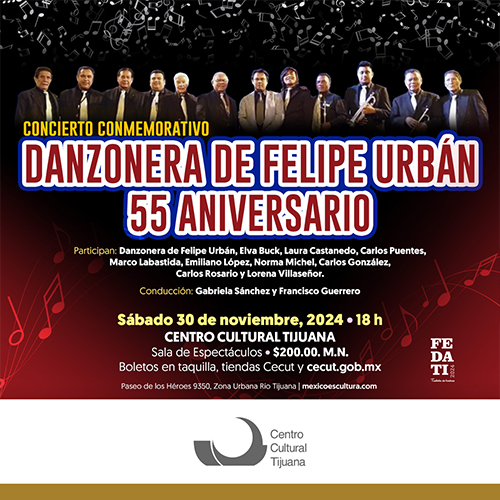 Concierto Conmemorativo Danzonera de Felipe Urbán 55 Aniversario